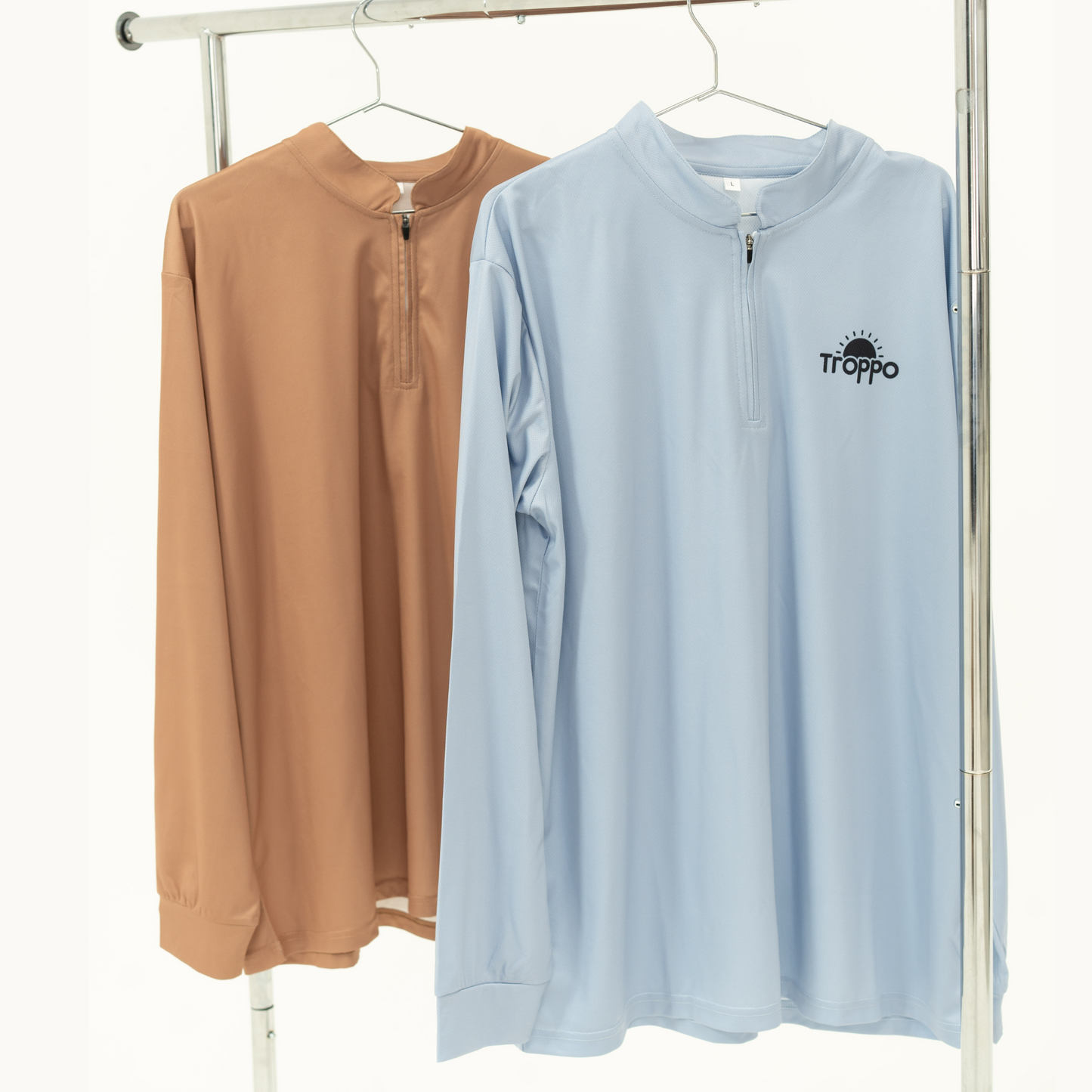 Lightweight UPF 50+ Sun Shirt – Women & Men - Sky Blue | Troppo